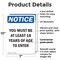 Signmission You Must Be 18 Years Of Age To Enter OSHA Notice Sign, Plastic, 7in W x 10in L, 2PK OS-2PACK-NS-P-710-V-16916 - alternate 5